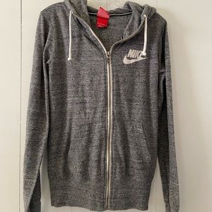 Gray Nike Vintage Zip Up Jacket